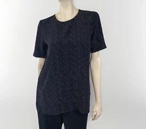 $158 Eileen Fisher Petite Talla 10P Código Morse Tencel Viscosa Caja Top Nuevo con Etiquetas - Imagen 1 de 11