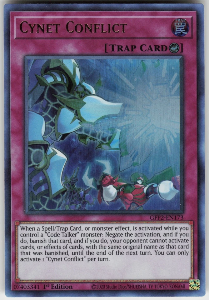 1st Ed Ultra Rare Cynet Conflict GFP2-EN173 Ghosts From the Past: The 2nd Haunti - Image 1 of 1