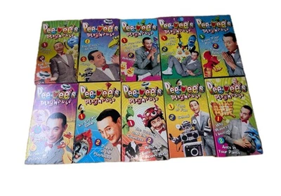 Pee Wee Herman Pee-Wee's Playhouse  VHS Tape Lot Of 10 Volumes 4,5, & 9-16 - Image 1 of 4