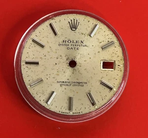 Vintage Rolex Oyster Perpetual Date Cal. 3035 Watch Dial Original 26,90mm ( 13 ) - Picture 1 of 4