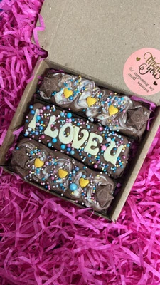Customizable delicious brownies/postal/any occasion/personalised/small gift - Image 1 of 4