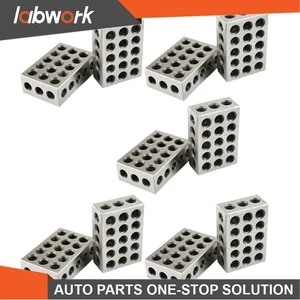 Labwork 10 MATCHED PAIRS PRECISION 1-2-3 BLOCKS 23 HOLES MACHINIST 123 .0002" - Picture 1 of 17