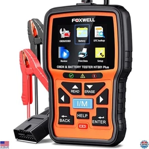 OBD2 Scanner & Batterietester, Check Engine Code Reader, Live Data, 12V Analyzer - Bild 1 von 6