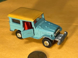 1978 Tomica Land Cruiser No. 2 Aqua Teal 1/60 Vintage Japan FJ Diecast - Picture 1 of 6