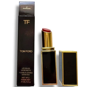 Tom Ford Lip Color Satin Matte Lipstick #27 Shameless 0.11oz / 3.3g Fresh NIB - Picture 1 of 5
