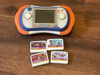 MobiGo 2 Touch Learning System 4 Game Cartridges Cars Planes Toy Story 3 VTech - Image 1 of 4