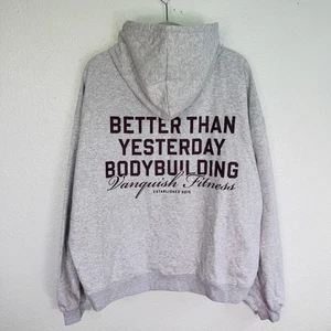 Vanquish Fitness Hoodie Herren Large Better Than Yesterday Bodybuilding Gym Grau - Bild 1 von 13
