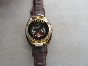Vintage seltene Fubu 1224 Chronograph Uhr Klappöffnung oben neue Batterie - Bild 1 von 21