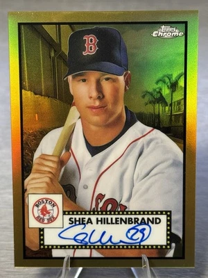 🔥⚾️SHEA HILLENBRAND 2021 Topps Chrome Platinum Ann. Gold Refractor Auto /50⚾️🔥 - Image 1 of 4