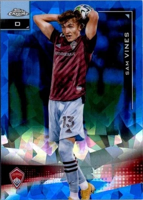 2021 Topps Chrome MLS Sapphire  Sam Vines #122 Colorado Rapids RC - Image 1 of 2