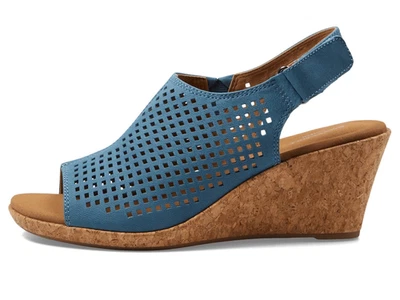 Sandalias de cuña ROCKPORT para mujer azules perforadas Briah talla 10,5 M Foto 1 de 4