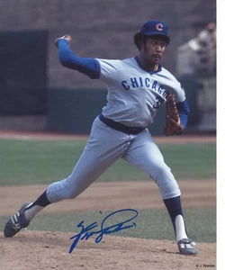 Fergie Jenkins Chicago Cubs signed autographed baseball 8x10 photo throwing - Picture 1 of 2