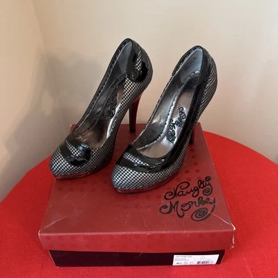 Tacones Naughty Monkey Uptown Girl negro/rojo 00911044 para mujer 6,5 Foto 1 de 4