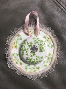 BALLY POREEN Porzellan Kleeblatt Irish Circle Irland Bone China handbemalt - Bild 1 von 5