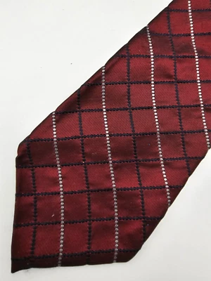 Corbatas de Diseñador Jones NY de Colección Seda para Hombres Corbata Formal Tradicionalista Azul Borgoña Foto 1 de 4