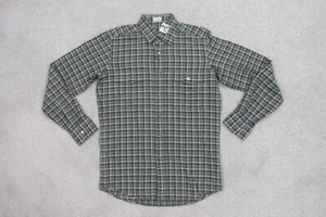Vintage Bogner Shirt Men 38 Flannel Plaid Utility Western Germany Button Up NEW - Picture 1 of 9