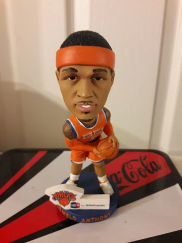 RARE NEW Carmelo Anthony New York Knicks ORANGE JERSEY BOBBLEHEAD W BUSTED BOX Cover