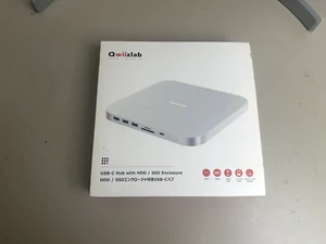 QWIIZLAB USB-C Hub Docking Station w/SSD HDD Enclosure for Mac Mini M2 - Picture 1 of 4