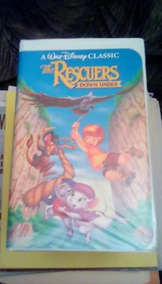 Walt Disney Black Diamond Classic The Rescuers Down Under 1st Edition 1991 VHS - Image 1 of 3
