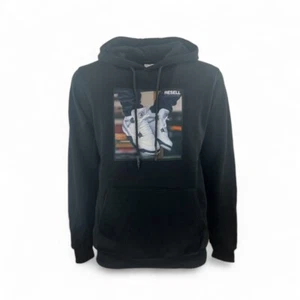 Felpa Hoodie Resell Apparel con stampa davanti Nera HDBK728 AI24 - Picture 1 of 6