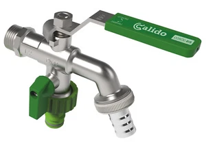 Doble Salida de Jardin Duo Bola Exterior Valvula Grifo 1/2" x 3/4" x 3 - Imagen 1 de 2