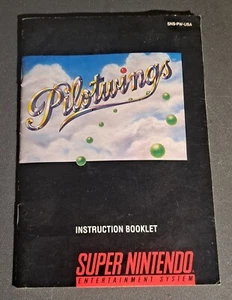 Super Nintendo SNES •Pilotwings• Manual Only No Game - Picture 1 of 2