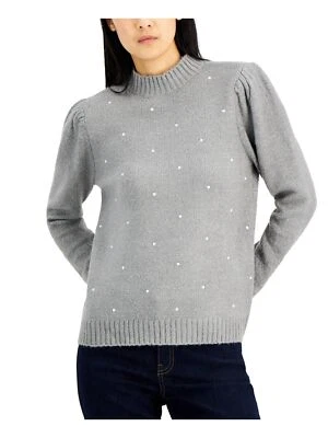 Precio de venta sugerido por el fabricante $60 suéter International Concepts adornado cuello falso carbón talla XL Foto 1 de 2