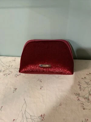 Bolsa com zíper Bvlgari Parfum veludo vermelho enfeite top nova sem etiqueta - Imagem 1 de 4