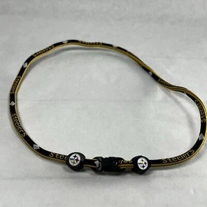 Pittsburgh Pitts Steelers NFL  21” Rope Cord Necklace W/ Buckle Closure - Picture 1 of 3