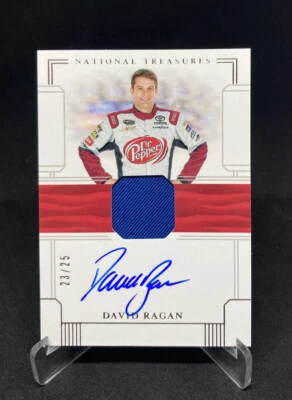 2020 Panini National Treasures David Ragan Firesuit Signatures Holo Silver /25 - Image 1 of 2