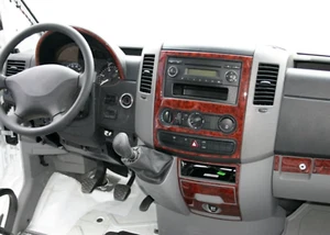 Innen Armaturenbretts-Verkleidungsset in Holzoptik für Mercedes Sprinter 2006-19 - Picture 1 of 13