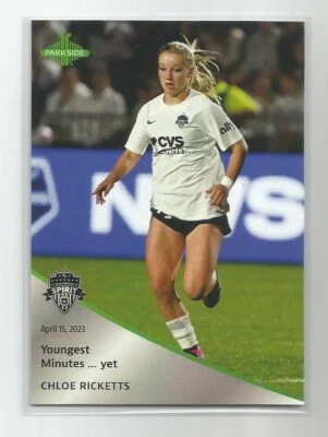Chloe Ricketts 2023 Parkside NWSL Pronto Silver 03/10 Washington Spirit Rookie - Image 1 of 2