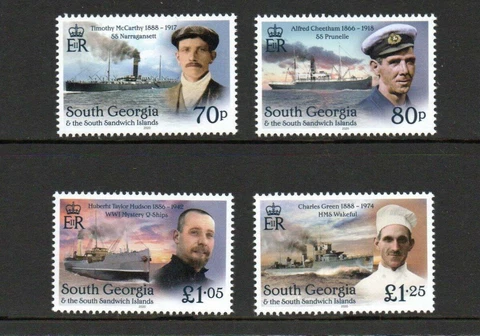 SOUTH GEORGIA 2020-SG763-766 SHACKLETONS UNSUNG HEROES SET MNH Cover