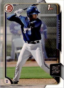 2015 Bowman Prospects #BP121 Gilbert Lara Milwaukee Brewers - Picture 1 of 2