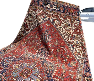 Auth: Antique Herize Rug Trans Caucasian Mystical Art! Organic 9X13 - Picture 1 of 24