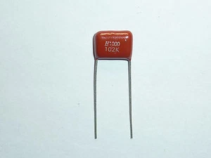 50PCS CBB13 102K 1000V 0.001UF 1NF P10 Metallized Film Capacitor - Picture 1 of 1
