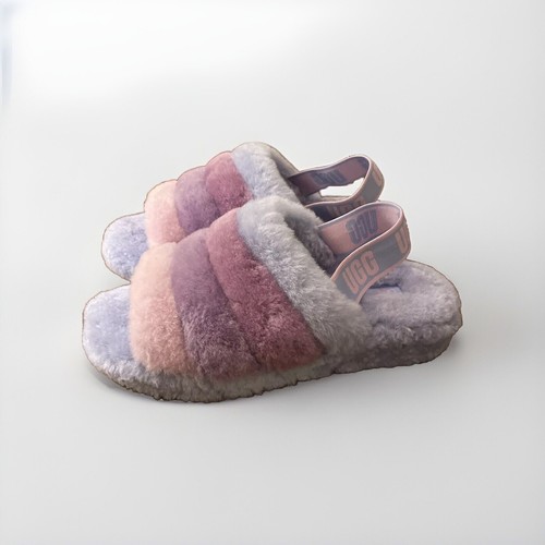 UGG SLIDE DONNA FLUFF YEAH 1097169 TAGLIA 5 AUTENTICO FIORDALISO NUOVO