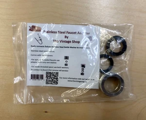 The Stainless Steel Bottle Washer Kitchen Faucet Adapter! Carboy Wine Beer - Picture 1 of 6