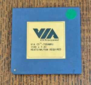 VIA Cyrix C3 700AMHz CPU - Socket 370 - Samuel2 - Full working order - Picture 1 of 2