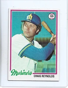 Craig Reynolds 1978 Topps Baseballkarte #199 - Seattle Mariners - Bild 1 von 2