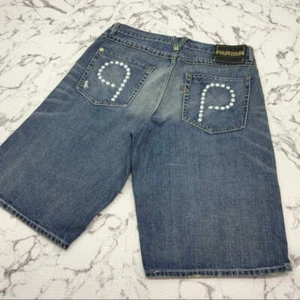 Men's Parish Mid Blue Casual Denim Shorts NWT - Picture 1 of 7