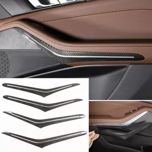 Cubierta del panel de manija interior de fibra de carbono real para BMW X5 X7 G05 G07 2019-22 - Imagen 1 de 11