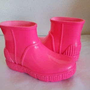 NWOB BIG KIDS 6 TAFFY PINK UGG DRIZLITA TPE RAIN SNOW BOOTS 1130361K WOMENS 8 - Picture 1 of 8