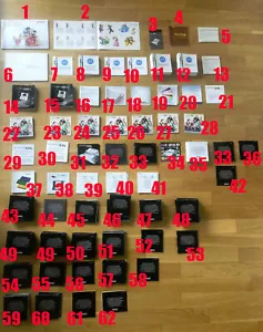 Vari Nintendo DS DSi 3DS GBA istruzioni punti VIP libretto volantino SELEZIONA! - Foto 1 di 74