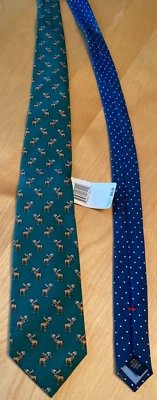 CORBATA DE SEDA CON ESTAMPADO DE ALCES TOMMY HIILFIGER NUEVA CON ETIQUETAS  Foto 1 de 4