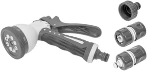 8 Function Spray Nozzle - Water Hose Gun Multi Pattern Garden Adjustable Mist - Picture 1 of 2