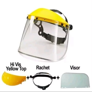 Safety Clear Eye Face Mask Shield Protector Trimming Gardening Helmet Strap#5431 - Picture 1 of 8