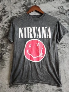 Nirvana T-Shirt Genuine Merch Utero Angel Distressed Fade Gray Tee Size Small - Picture 1 of 11