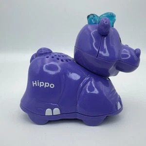 VTech Go Go Smart Animals HIPPO Purple Talks Sings Lights Up Tested Works - Picture 1 of 12