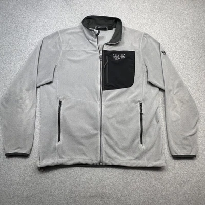Chaqueta Mountain Hardwear Strecker Lite Grande Gris Polar Cremallera Completa Bolsillo en el Pecho Foto 1 de 4